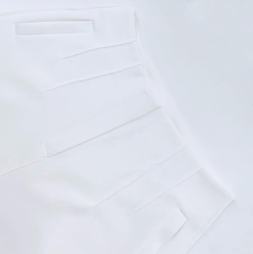 Womens Straight Leg Pants 2025 High Waisted Stretchy Business Casual Work Pants Dress Office Trousers with Pockets White Size Medium2