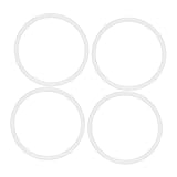 VICASKY 4stücke Silikondichtung Für Thermobecher Elastischer Dichtungsring Hitzebeständig Auslaufsicherer Silikonring Für Trinkflaschen Ersatzdichtung Für Kleine Thermosflaschen Praktische