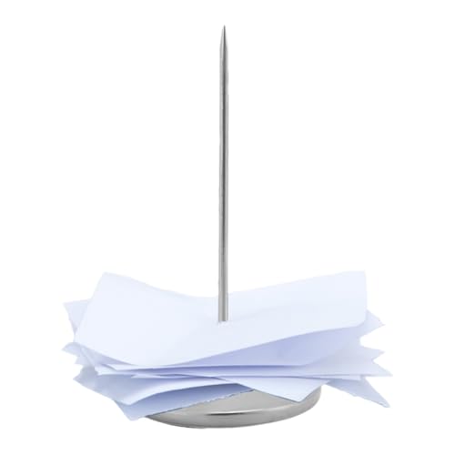 2Pcs Receipt Holder, Receipt Holder Spike Desk Receipt Holder Stainless Steel Receipt Holde Bill Fork Memo Holder Spike Restaurant Check Spindle