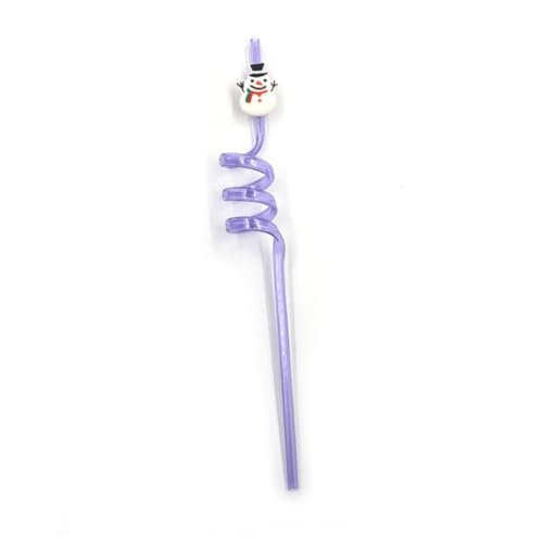 NUOBESTY 10 pitillos desechables con diseño espiral para fiesta miniatura 1