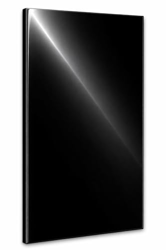 DarHaus Placa protectora de vitrocerámica 30x52 cm 1 pieza cocina eléctrica universal para inducción protección contra salpicaduras tabla de cortar de vidrio templado como decoración negro