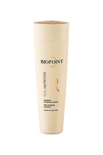 Biopoint Full Nutritive Shampoo Nutrizione Intensa 200 ml – Texture Cremosa, Deterge Dolcemente i Capelli Secchi e Sciupati, Nutrendoli dalle Radici alle Punte