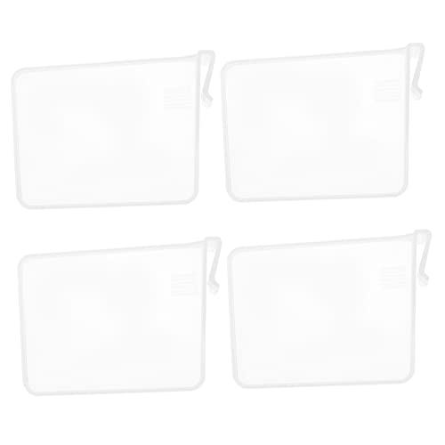 Parliky 8pcs Adjustable Transparent Shelf Dividers Flexible Plastic Organizers for Kitchen Cabinets Closet Refrigerator Bedroom Storage