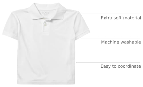 Image of The Children's Place Boys' Multipack Short Sleeve Soft Jersey Knit Polos