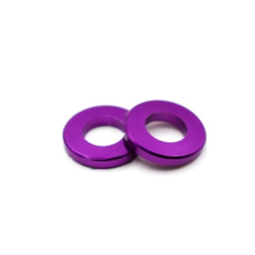 Rondelle M3 violette en alliage d'aluminium anodisé pour finitions haut de gamme