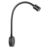 12 Volt LED Reading Light, Dimmable Bedside Reading Lamp for RV Boat Camper Van Travel Trailer Truck...