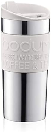 Bodum 11068-913 Vacuum Travel Mug, Off White, 0.35 L - Small, 1 C...