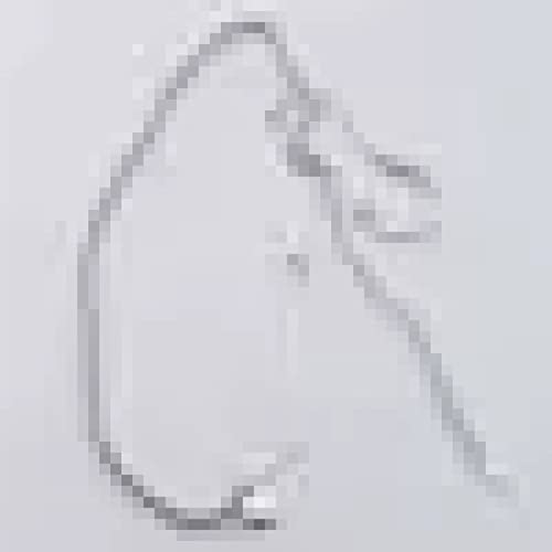 Preisvergleich Produktbild ZJJZHZD Halskette mit Anhänger für Damen 925 Sterling Silber einfache glänzende Schlangenknochen Perlen runde Glücksanhänger Halskette für Frauen Schmuck Halskette für Mama