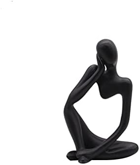 Nice purchase Estatua abstracta de pensador moderno, figura de resina de arenisca, arte tallado a mano para el hogar, oficina, estantería,