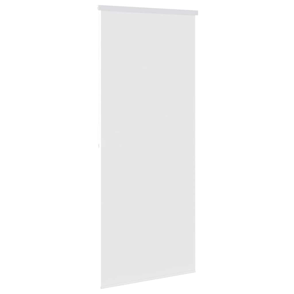 Generico Rideau de douche semi-transparent rétractable en EVA avec pièces en aluminium, résistant à l'eau et séchage rapide, facile à monter, 80 x 240 cm, blanc