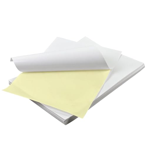 Image of Photo Paper Adhesive Paper Printable Vinyl (Printable Vinyl Sheets A4 SIZE) Sparkle Lamination Transparent Sticker Paper A4 Clear Heat Laminating Film for Documents, Photos & Crafts (Pack 5+5)