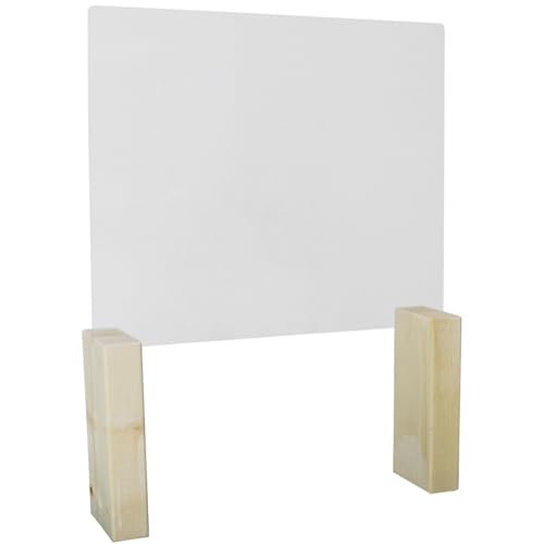 [No.21-0738][飲食店向け]飛沫ガードパネル 樹脂板Mサイズ約40×約50cm ロング脚 1set入り