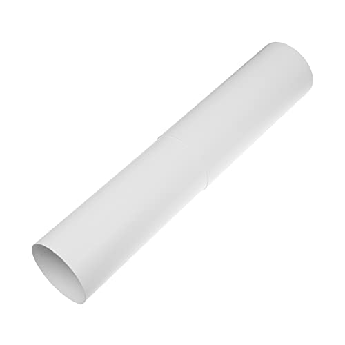Vent Systems Tubo de ventilación telescópico redondo de 100 mm de diámetro de 300 a 500 mm de largo para conexión de tuberías, conducto de escape o conducto de suministro, 30 cm se extiende a 50 cm.