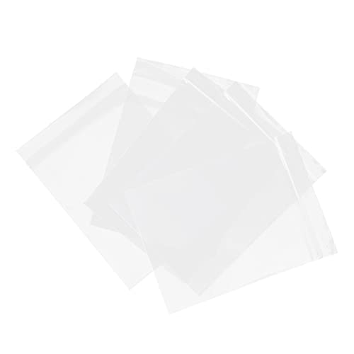 COLLBATH 100pcs Self Sealing Food Transparent Plastic Food Pouch Seal Bags Kitchen Storage Bags