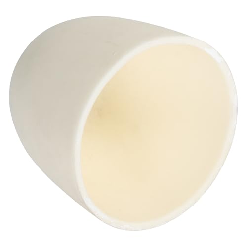 FRCOLOR Creuset Cylindrique en Alumine 99% 60 Ml Pot de Fusion en Céramique Résistant Haute Température pour Analyses Laboratoire Moulage Bijoux et Fonderie Précision