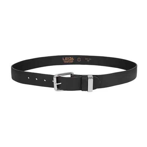 Handcrafted 1.5" Wide Leather Belt for Men – Heavy-Duty Roller Buckle with Stainless Steel Finish2