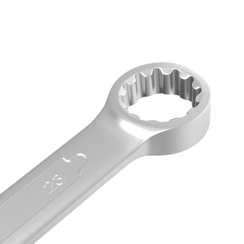 Image of Groz Combination Spanner 23 mm, Length260 mm | DIN 3113 Standards | Chrome Vanadium, Matt Satin Chrome Combination Wrench Tool | CSP /DIN /23G