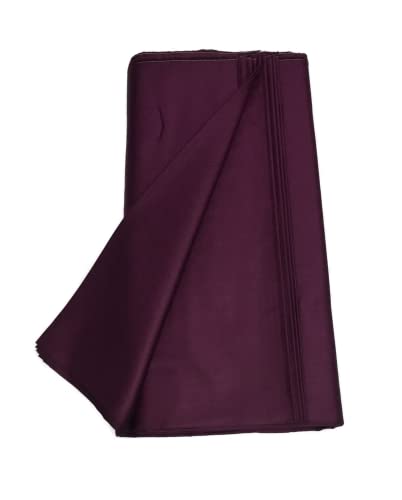 Image of BKRKJ Women's Cotton Silk Unstitched Fabric by Meter for Sewing Suit Salwar Chudidar Patiyala Shirt Kameez Blouse Kurta Pyjama Pathani jam Glace (5 Meter, Wine,Purple)