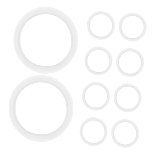 Gogogmee 10個シリコン製シンクストッパーガスケット 浴室とキッチン用排水溝シールリング 取り付け簡単 対応 各種洗面台排水口に適合 お風呂