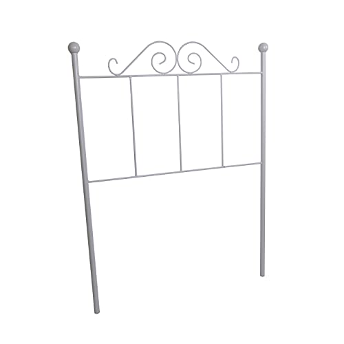 Mueblix Cabecero de Forja Ecus Blanco, 135 cm