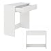 Platan Room Coiffeuse avec tiroir - Pour maquillage et bijoux - 80 x 35 x 77 cm