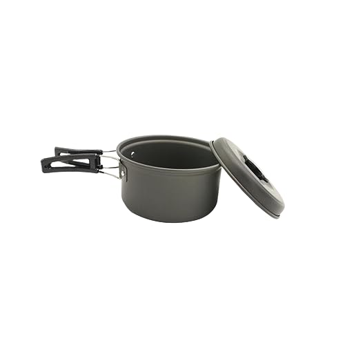 Gogogmee Outdoor Cooking Pot Portable Single Pot Cooking Utensils Camping Bowl and Utensil Set