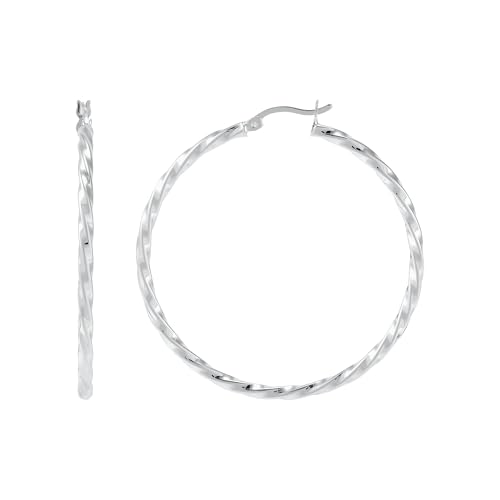 Silpada 'Rippling Effect' Hoop Earrings in Sterling Silver2