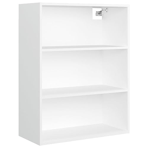 vidaXL Armario Colgante de Pared Caja Mueble Salón Decorativa Estantería Sala Entrada Almacenamiento Dormitorio Vitrina Cocina Blanco