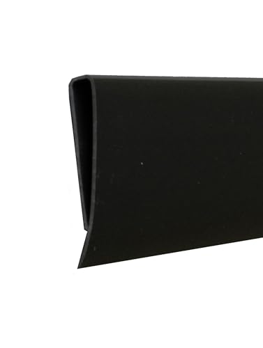 EXCOLO PVC Abdeckprofil Abschlussleiste Bedeckung Profile für Sichtschutzzaun Sichtschutzmatte (Grau)