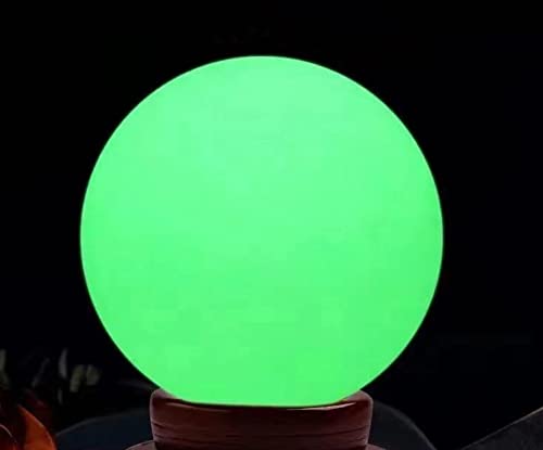 ZYCKWXS Lava Dragon Egg, Crystal Transparent Dragon Egg Resin, Hand-Carved Fire-Bag Dragon Souvenir Desktop Decoration, Gift, Luminous Base, Luminous Ball,Dragon Ball + Base