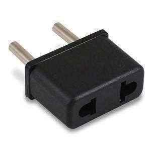 Image of [Pack of 2] EU Male to US Female Plug Adapter Converter, Europe Round Pin to USA Flat Socket Travel Power Plug Adapter, Universal AC Power Converter
