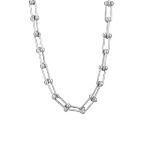 Image of THE MEN THING Chain for Men, Luxury Pure Titanium Steel Chain | Silver Stainless Steel Chain | Necklace Jewellery for Men & Boys