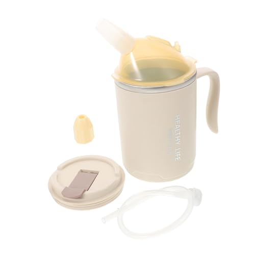 Holibanna Dysphagia Cup with Soft-tip Straw for Seniors and Disabled