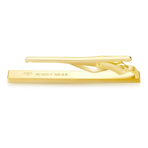 Image of HONEY BEAR 5cm /5.4cm /6cm Mens Tie Clip Bar for Normal Size Steel Business Wedding Gift 1.97 inch /2.12 inch /2.36 inch