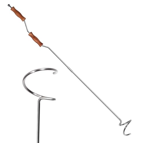 Stainless Steel Compost Aerator Tool – Manual Compost Turner for