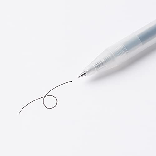Bolígrafo gel retractil Muji 0.5 mm set 10 negro miniatura 3