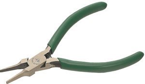 Pince fine plate E-4 à bec lisse pour plier les fils sans marquer