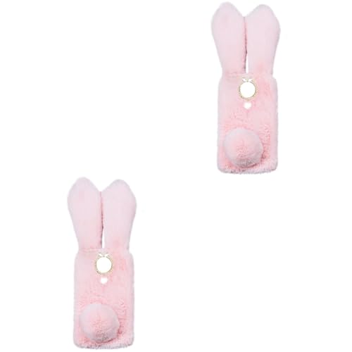 Coque téléphone peluche lapin rose pour vos moments cocooning