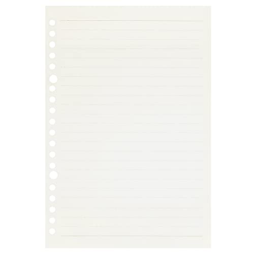 Image of Zelten Loose Leaf Punched Paper Refills Paper for 6 Hole Binder Personal Organizer Diary Notebook Refillable Planner (Lined,A5 /20 Hole)