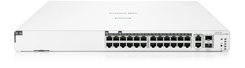 Image of HPE Networking Instant On Switch Series 1960 24-Port Gb Smart-Managed Layer 2+ Ethernet Switch with PoE | 24x 1G | 2X 10GBase-T, 2X SFP+ | 20x CL4, 4X CL6 PoE 370W | Stackable | US Cord (JL807A#ABA)