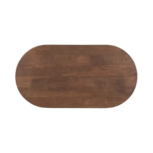 Image of MISAN Solid Sheesham Wood Coffee Table - Elegant Center Table with Two Spacious Drawers | Sturdy & Stylish Wooden Furniture for Home & Living Room (C - Hony)