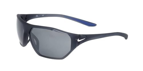 Image of Nike Aero Drift DQ0811 021 Sunglasses Matte DarkGrey /Silver Rectangle Shape 65mm