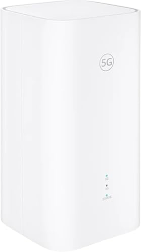 Huawei Routeur et modem 5G WiFi 6, appareil Internet haut débit, latence ultra-faible, compatible Smart Home, blanc