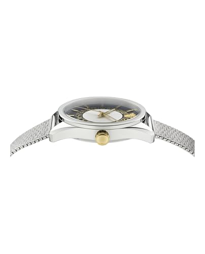 Versace New V-Circle Collection Luxury Womens Watch Timepieces with a Silver Bracelet and Dial Featuring a Stainless Steel Case2