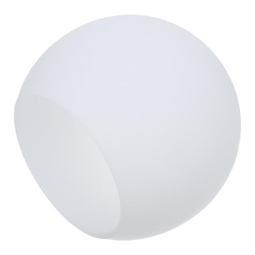 Alipis Pantalla de Esmerilado Blanco para Lámparas Colgantes y Candelabros, Forma Redonda Estructura de Doble Orificio y Boca Plana, Difusión de Luz para Sala