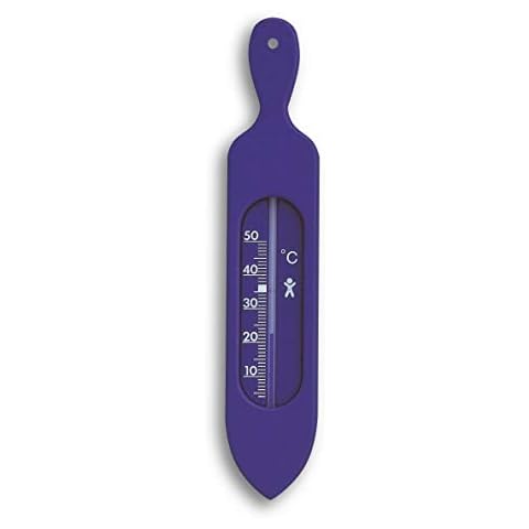 TFA Dostmann Analoges Badethermometer, 14.3018.06, blau,L37 x B11 x H195 mm Cover