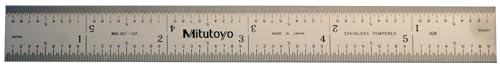 Mitutoyo 182-102 règle en acier 150mm outil mesure rectitude micrométrique