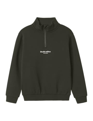 NAME IT Jungen Nkmbrody Ls Nreg Sweat Zip Bru Noos, Rosin, 116