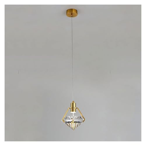 Lustre en cristal or pour illuminer chaleureusement votre salle à manger