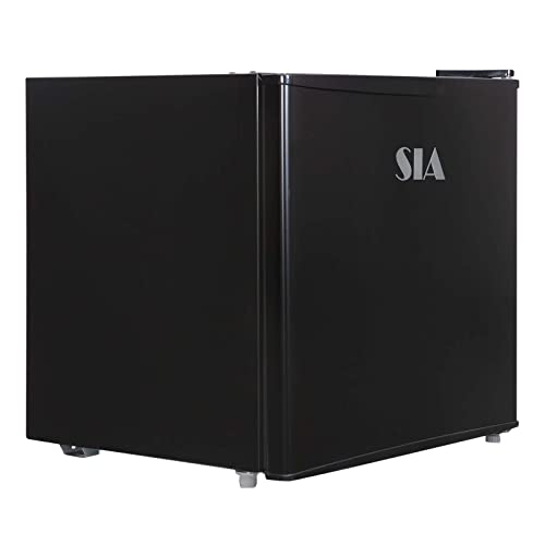 Black Mini Fridge With Ice Box, 43L Tabletop Drink Cooler/Chiller SIA